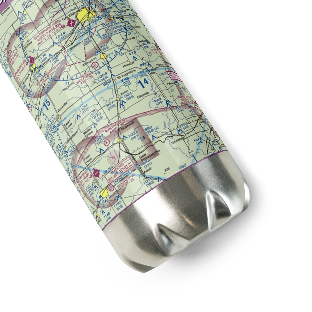 Murk's Strip (0LL2) VFR Sectional Water Bottle 