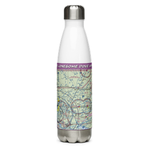 Lonesome Dove Airfield (0LS8) VFR Sectional Water Bottle