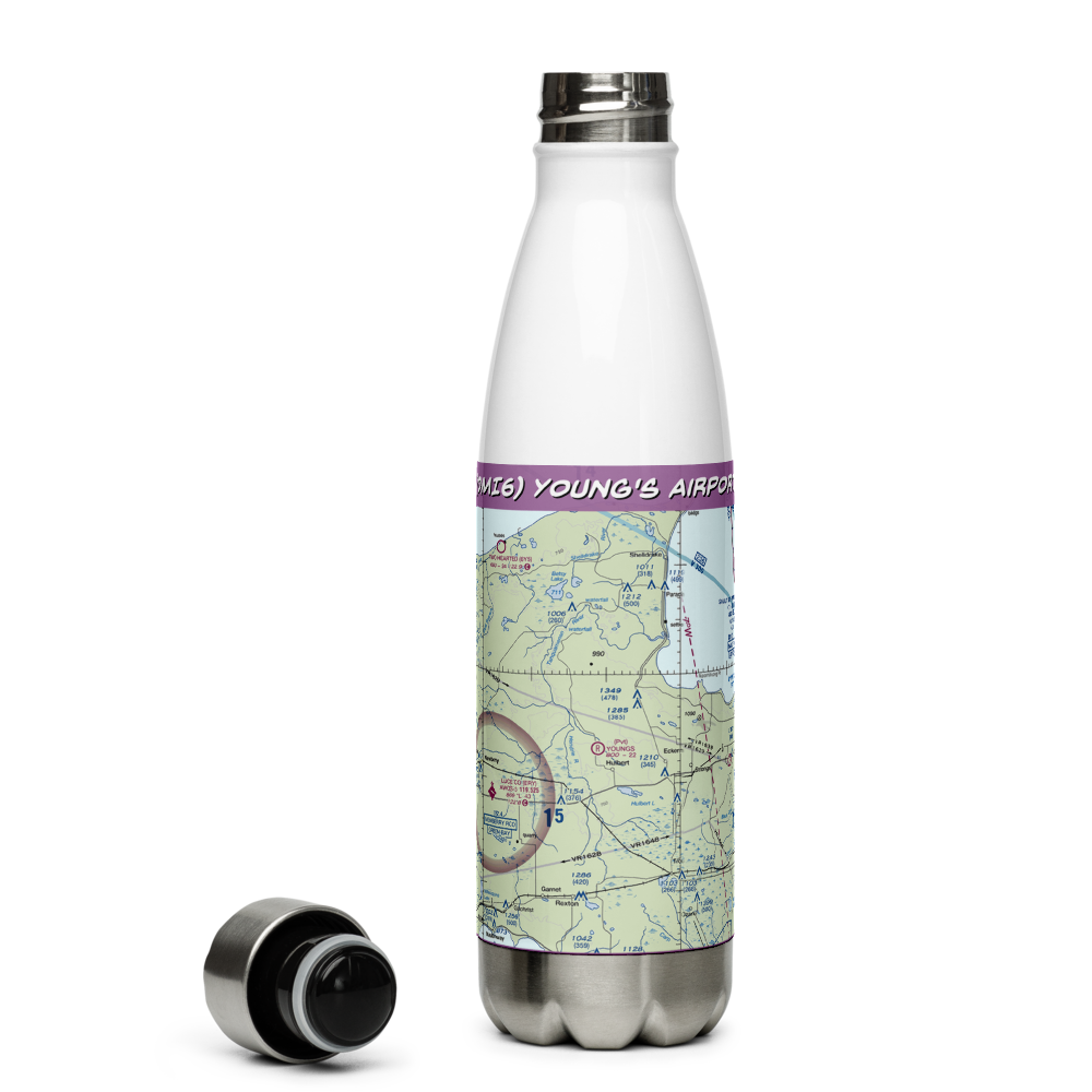 Young's Airport (0MI6) VFR Sectional Water Bottle 