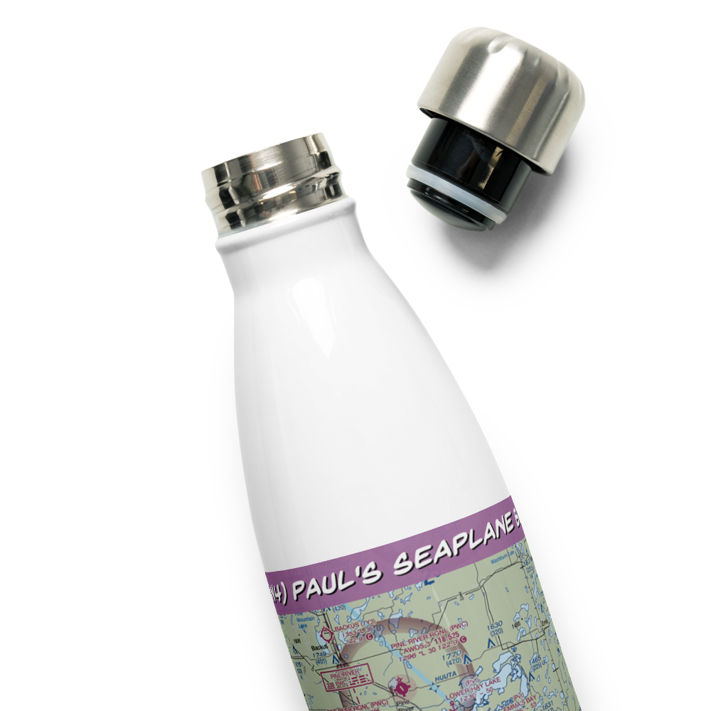 Paul's Seaplane Base (0MN4) VFR Sectional Water Bottle 