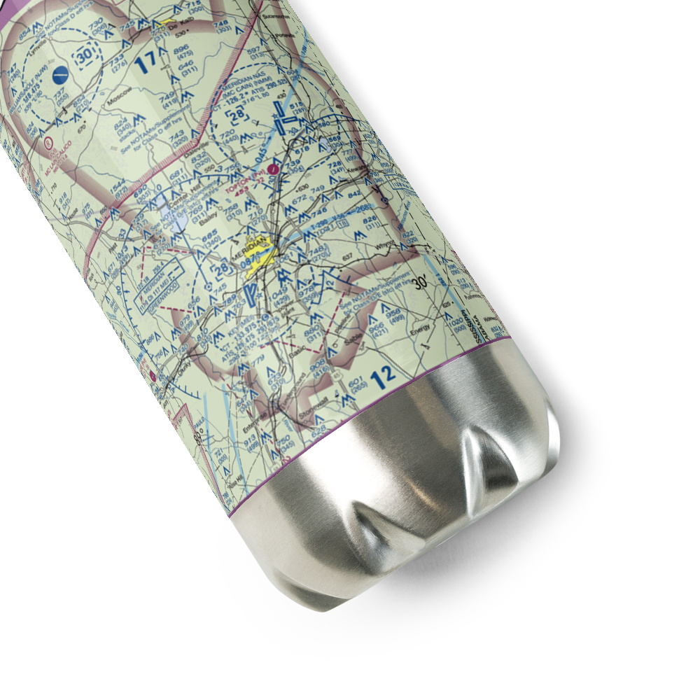 Topton Air Estates Airport (0MS0) VFR Sectional Water Bottle 