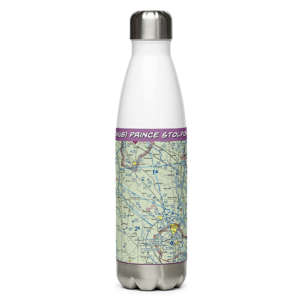 Prince STOLport (0MU8) VFR Sectional Water Bottle 