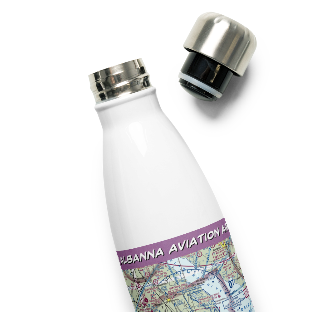Albanna Aviation Airport (0N6) VFR Sectional Water Bottle 