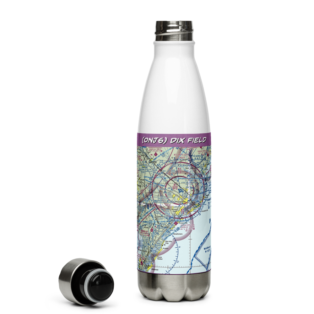 Dix Field (0NJ6) VFR Sectional Water Bottle 