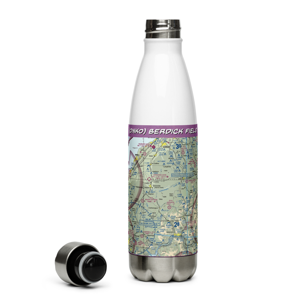 Berdick Field (0NK0) VFR Sectional Water Bottle 