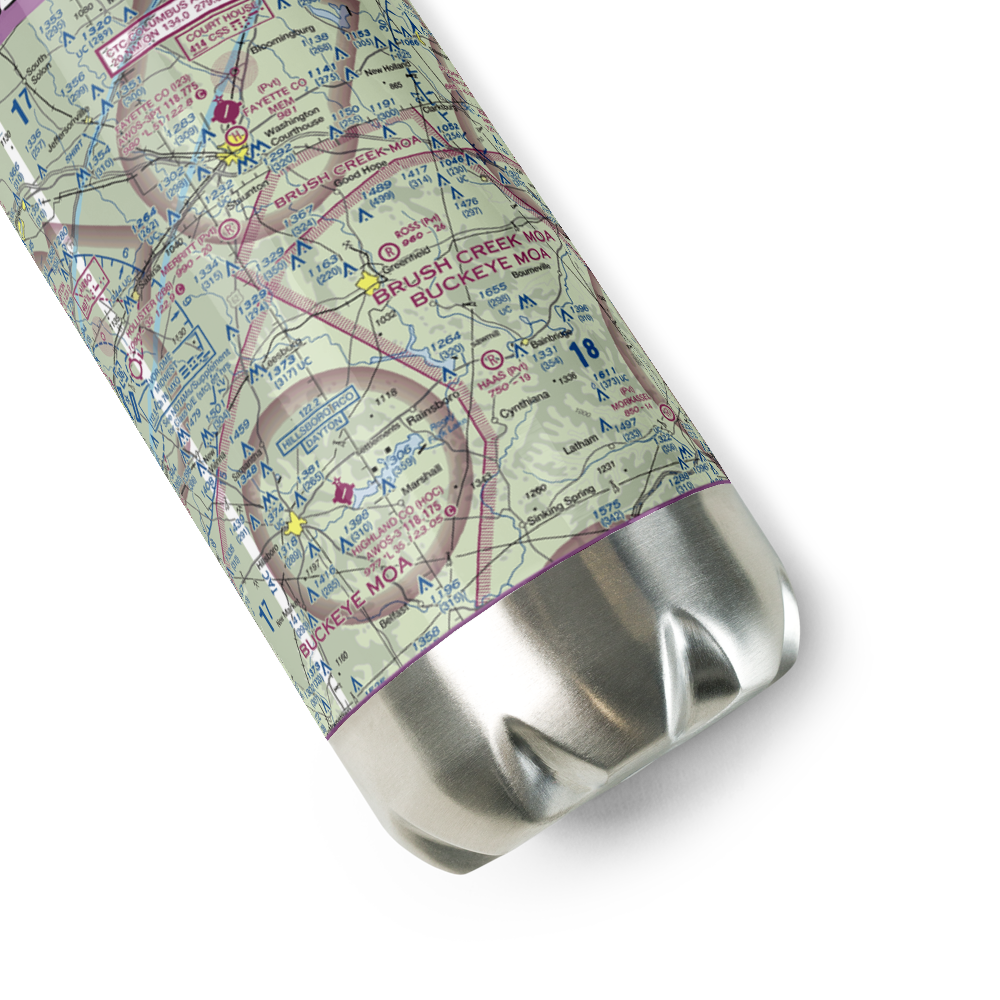 Unger Field (0OI2) VFR Sectional Water Bottle 