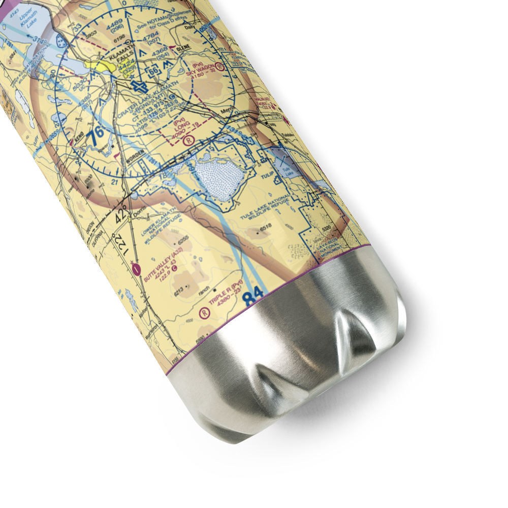Long Ranch Airport (0OR3) VFR Sectional Water Bottle 