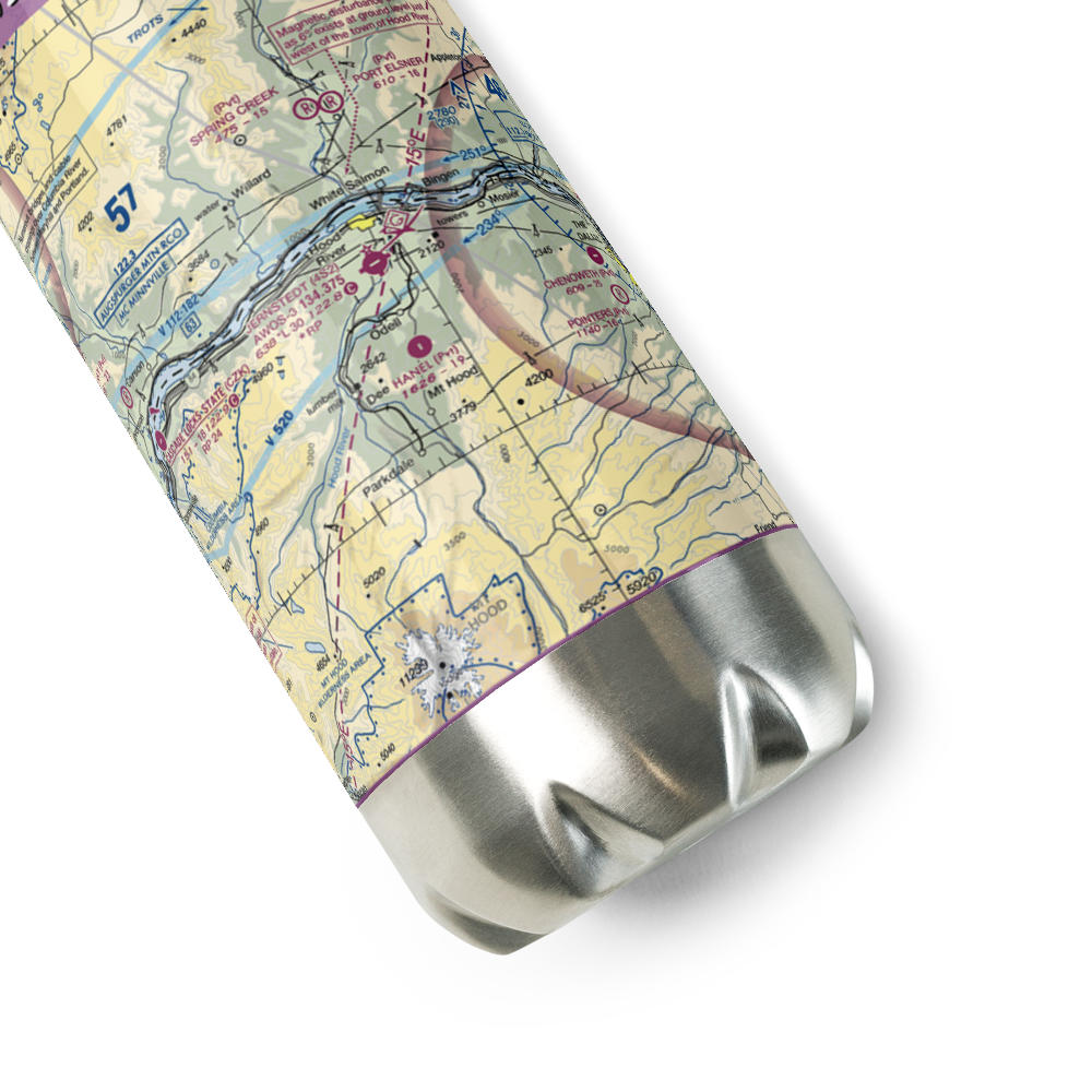 Hanel Field (0OR9) VFR Sectional Water Bottle 