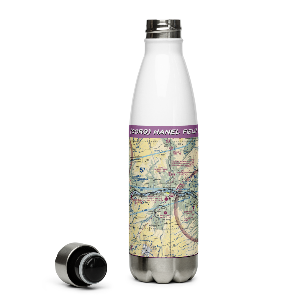 Hanel Field (0OR9) VFR Sectional Water Bottle 