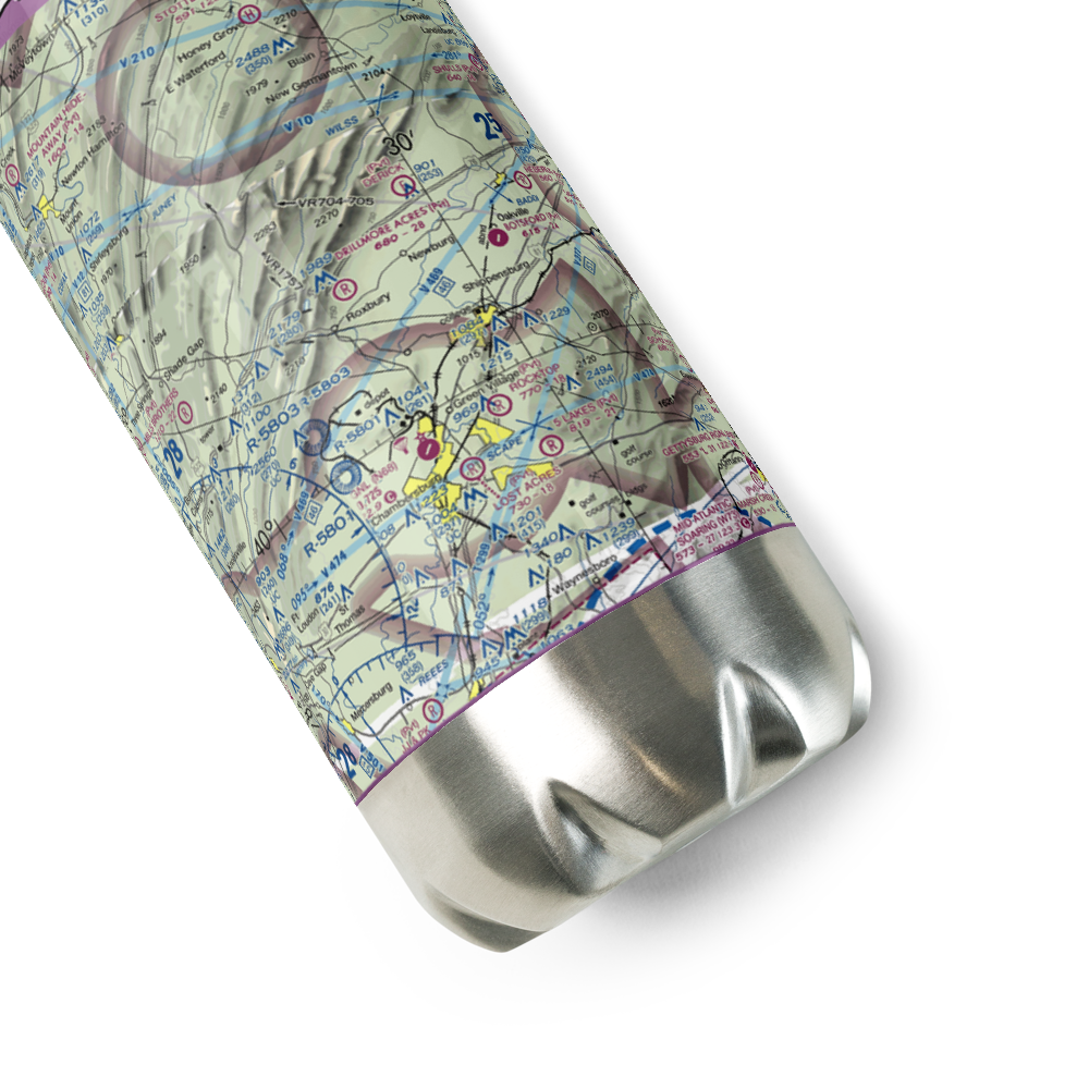 Drillmore Acres Airport (0PN7) VFR Sectional Water Bottle 