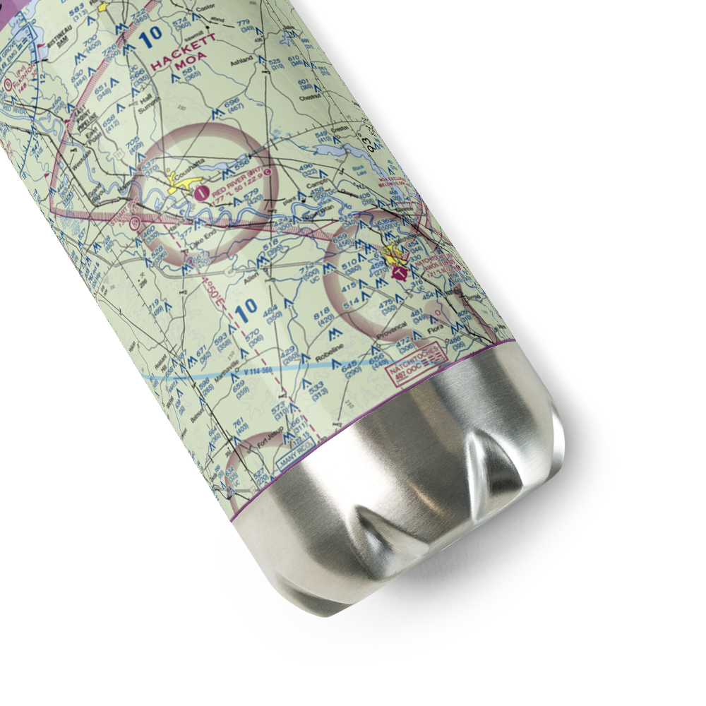 The Red River Airport (0R7) VFR Sectional Water Bottle 
