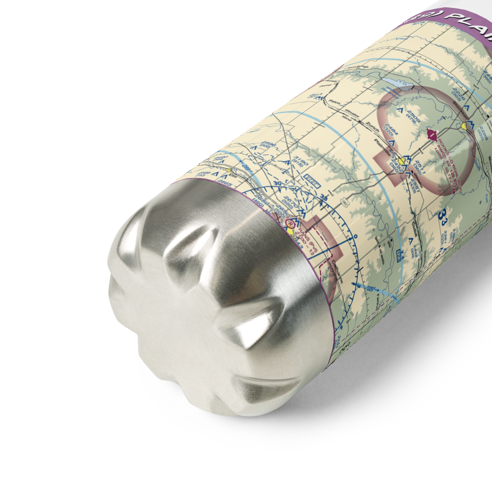 Plainville Airpark (0R9) VFR Sectional Water Bottle 