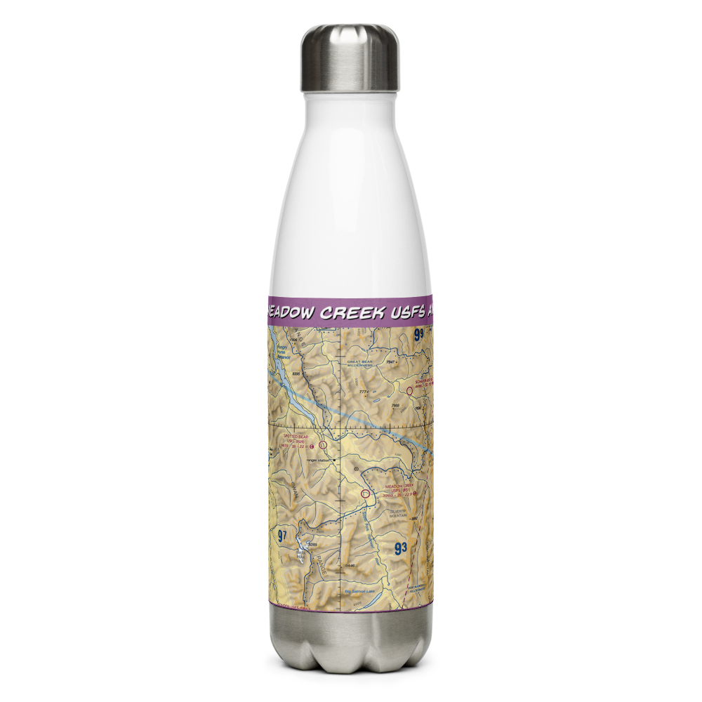 Meadow Creek Usfs Airport (0S1) VFR Sectional Water Bottle 