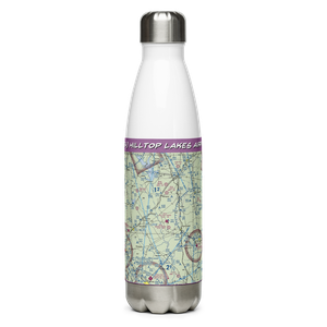 Hilltop Lakes Airport (0TE4) VFR Sectional Water Bottle