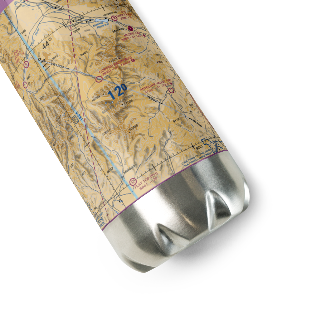 Copper Basin Airport (0U2) VFR Sectional Water Bottle 