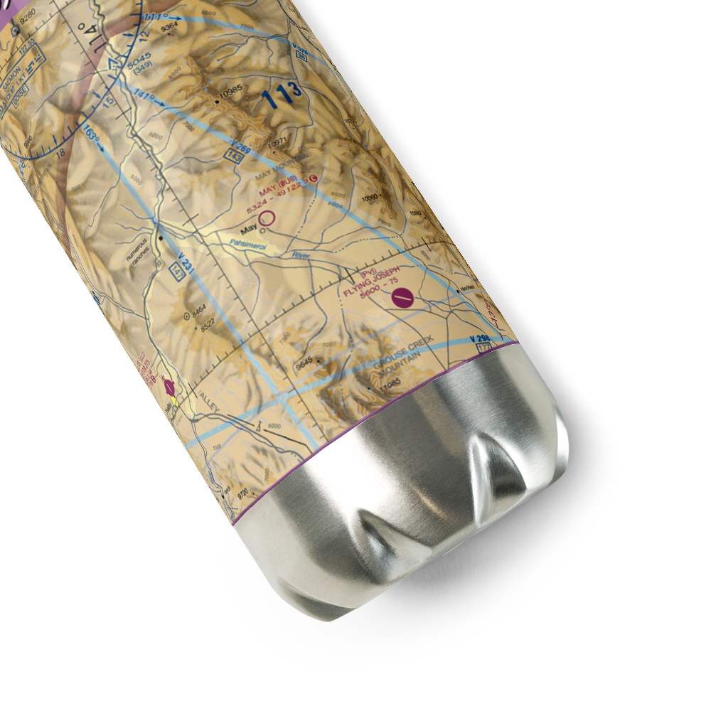 May Airport (0U8) VFR Sectional Water Bottle 