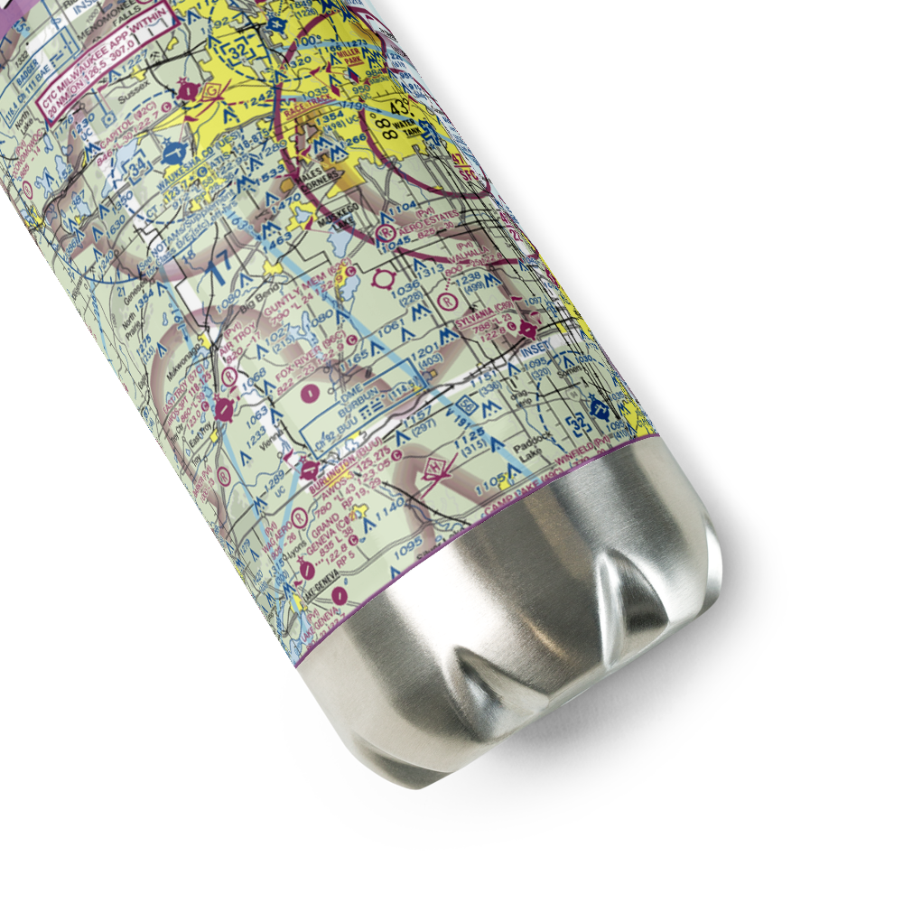 Simandl Field/Private Airport (0WI6) VFR Sectional Water Bottle 