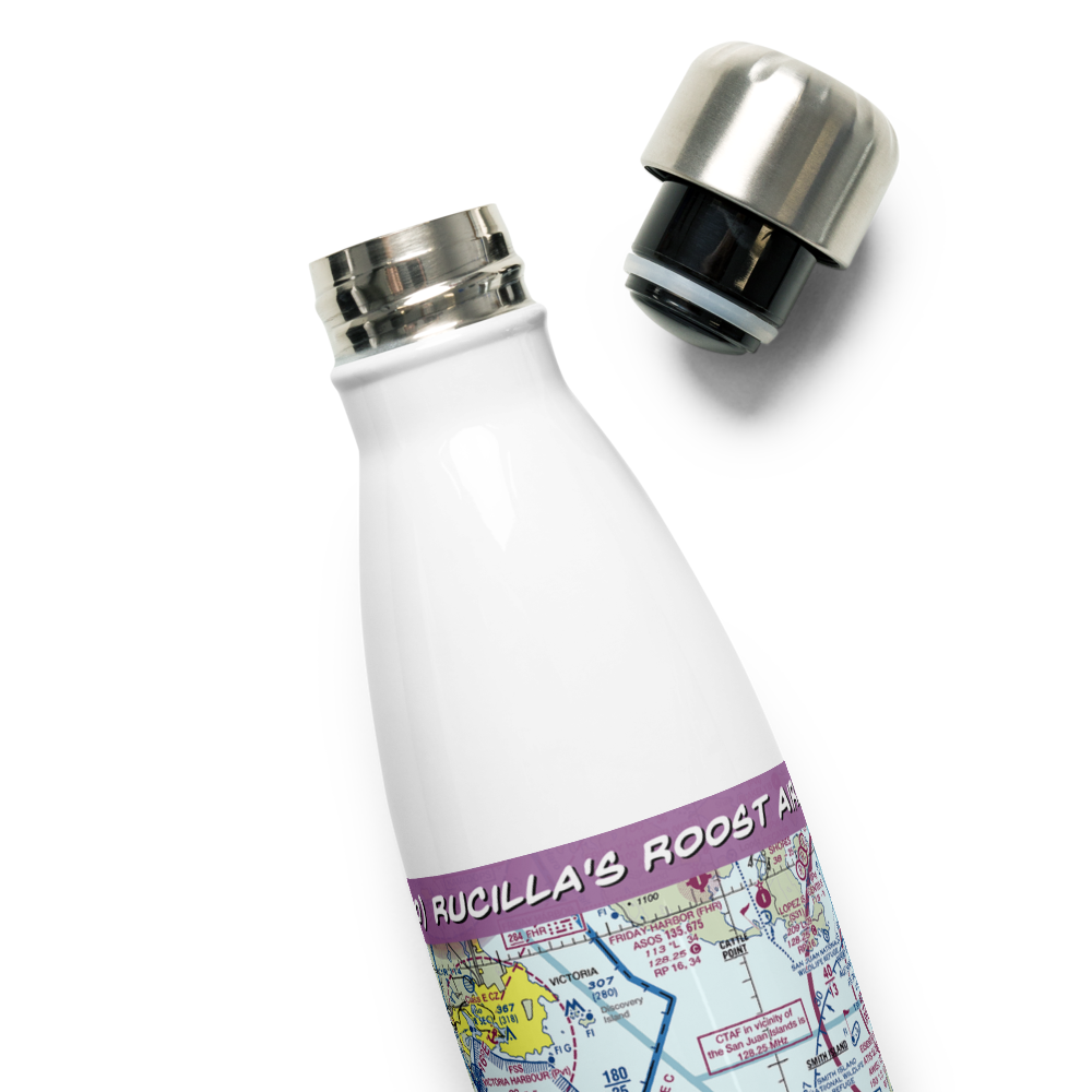 Rucilla's Roost Airport (0WN0) VFR Sectional Water Bottle 