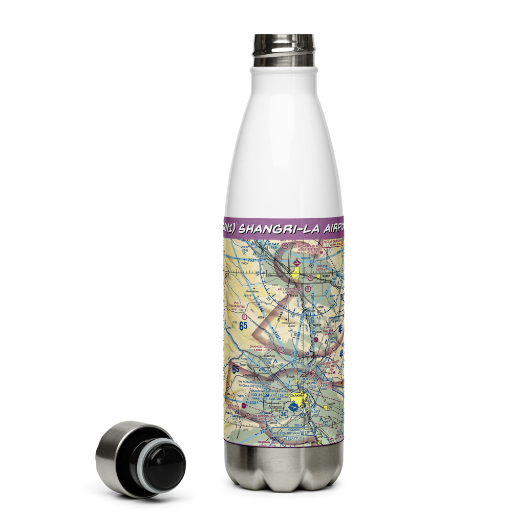 Shangri-La Airport (0WN1) VFR Sectional Water Bottle 
