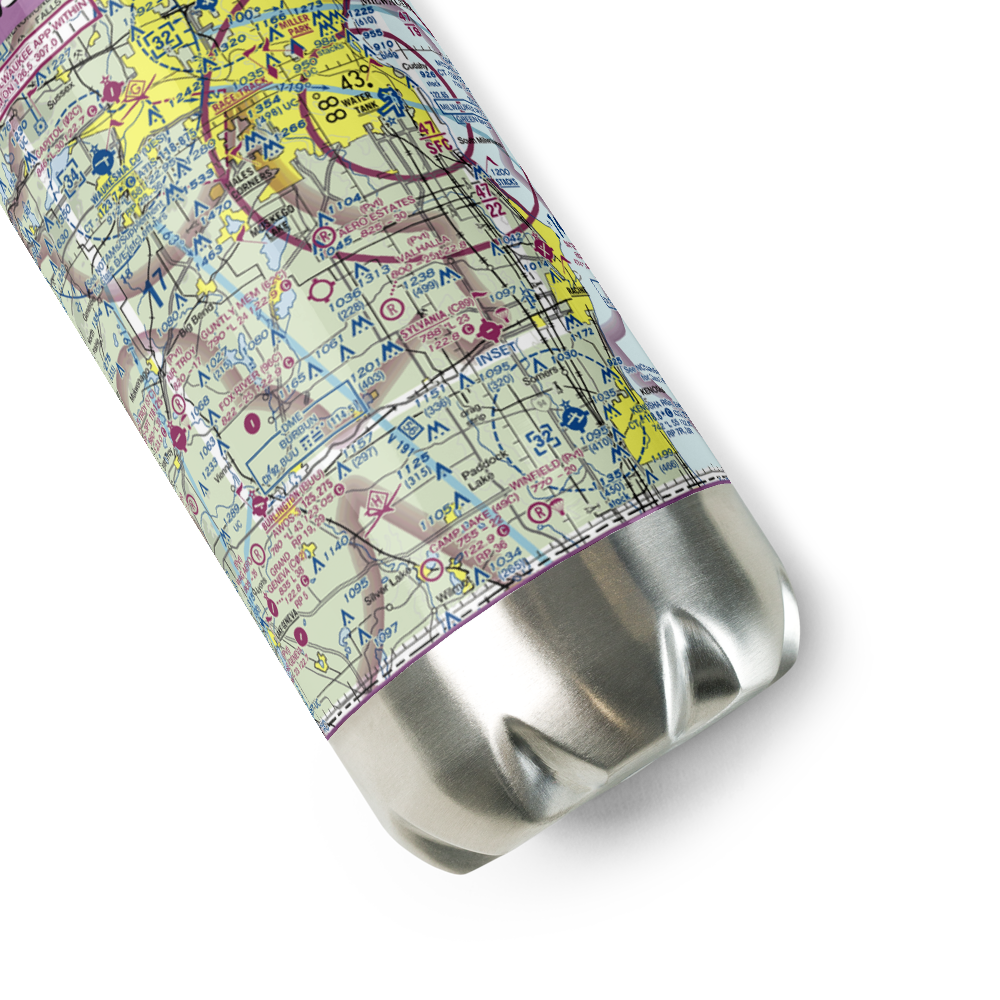 Potts Field (0WN5) VFR Sectional Water Bottle 
