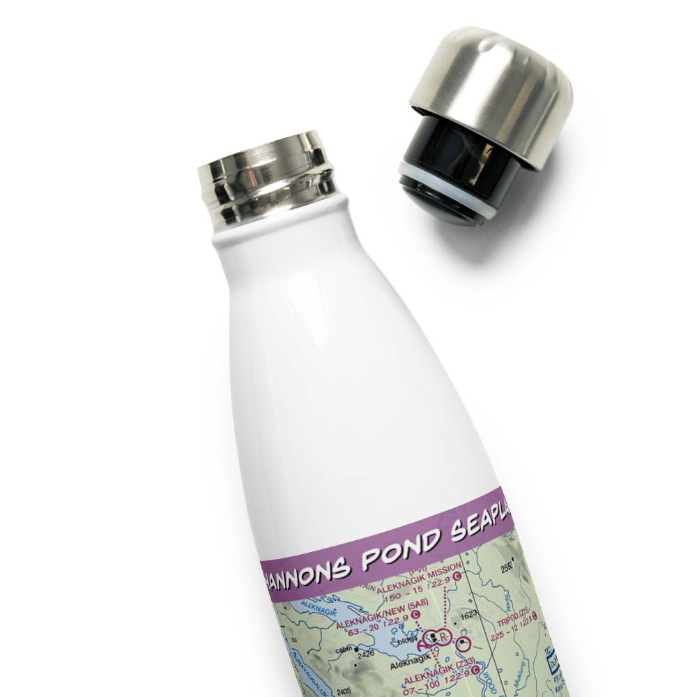 Shannons Pond Seaplane Base (AA15) VFR Sectional Water Bottle 
