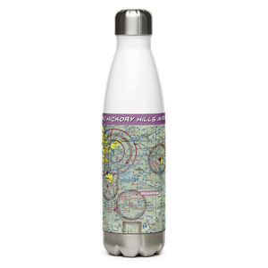 Hickory Hills Airport (10OK) VFR Sectional Water Bottle