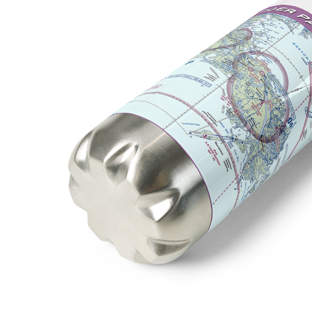 Tiger Pass Seaplane Base (11LA) VFR Sectional Water Bottle 
