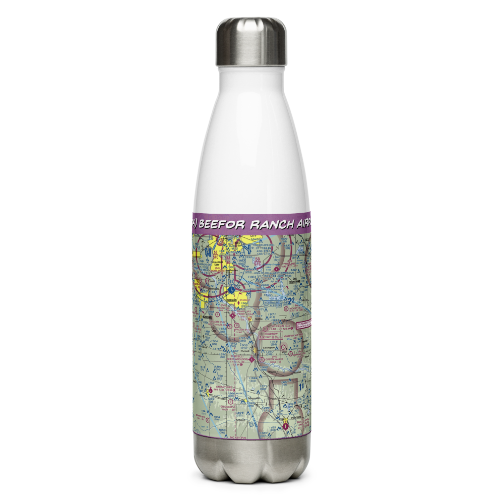 Beefor Ranch Airport (11OK) VFR Sectional Water Bottle 