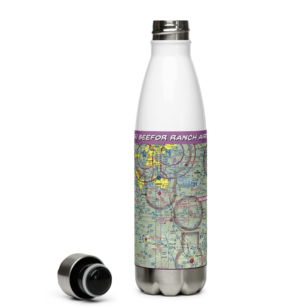 Beefor Ranch Airport (11OK) VFR Sectional Water Bottle 