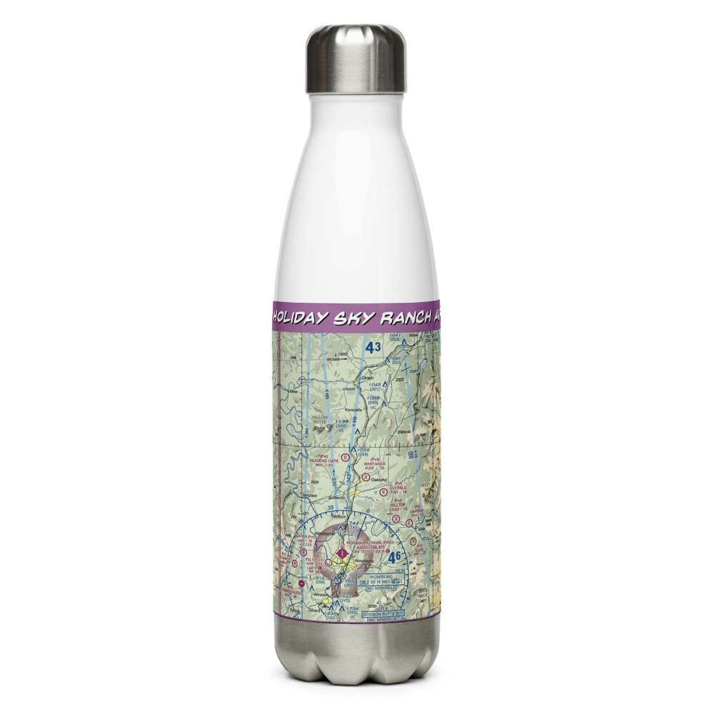 Holiday Sky Ranch Airport (11OR) VFR Sectional Water Bottle 