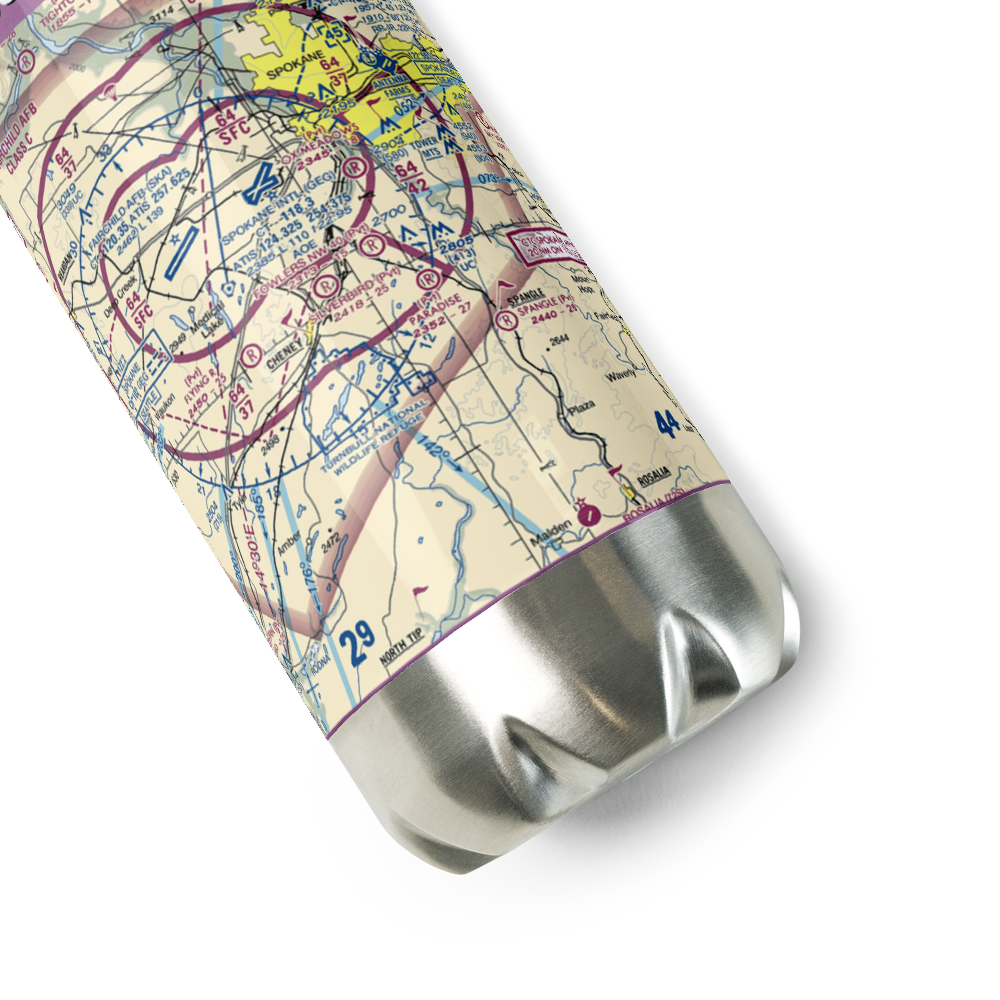 Homeport Airport (11WA) VFR Sectional Water Bottle 