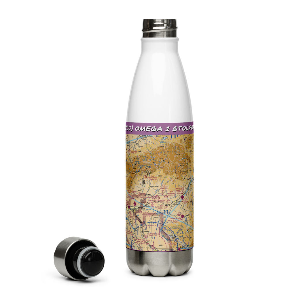 Omega 1 STOLport (12CO) VFR Sectional Water Bottle 
