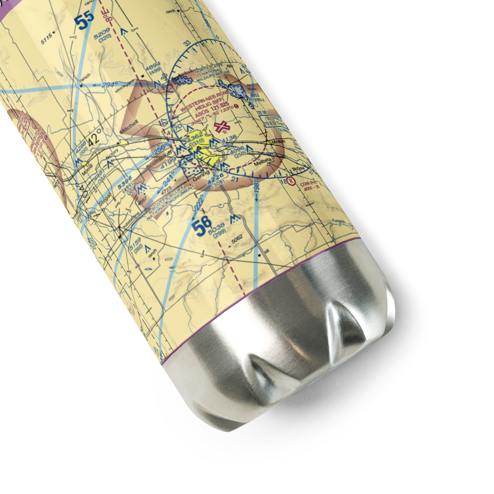 Reisig Brothers Airport (12NE) VFR Sectional Water Bottle 