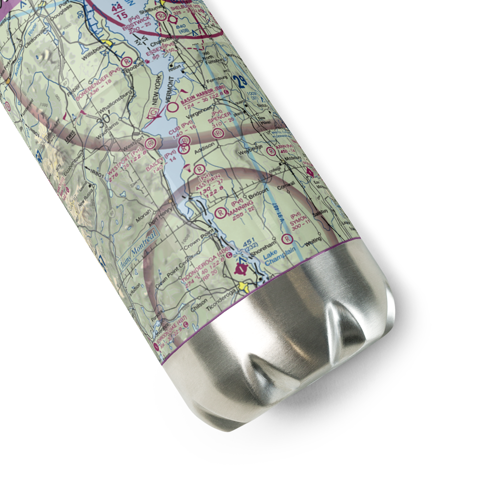 Westport Airport (12NK) VFR Sectional Water Bottle 