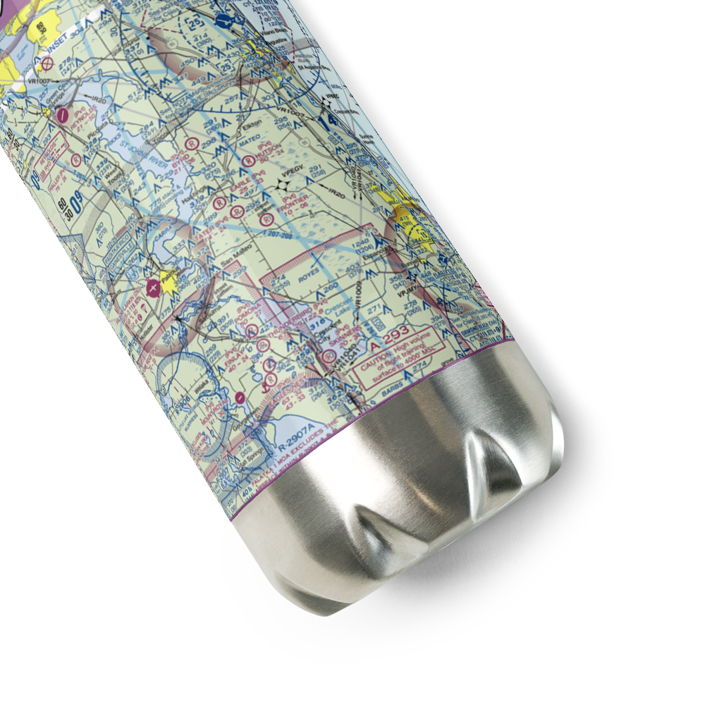 Earle Airpark (13FA) VFR Sectional Water Bottle 