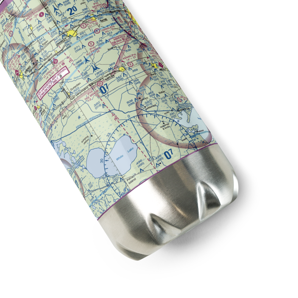 Tee Brad's Airport (13LS) VFR Sectional Water Bottle 
