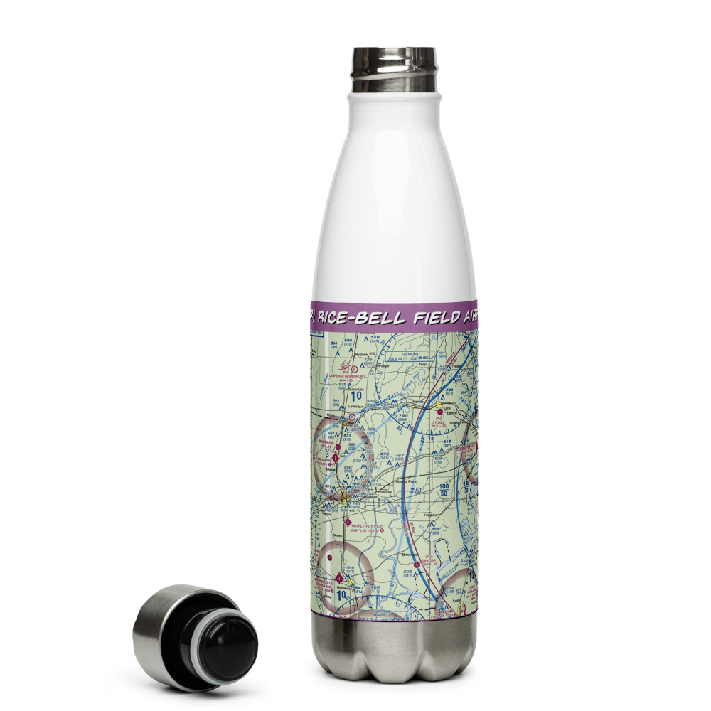 Rice-Bell Field Airport (14AR) VFR Sectional Water Bottle 