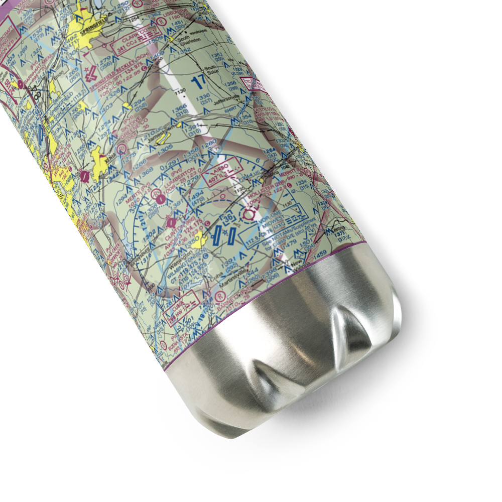 Bloom Airport (14I) VFR Sectional Water Bottle 