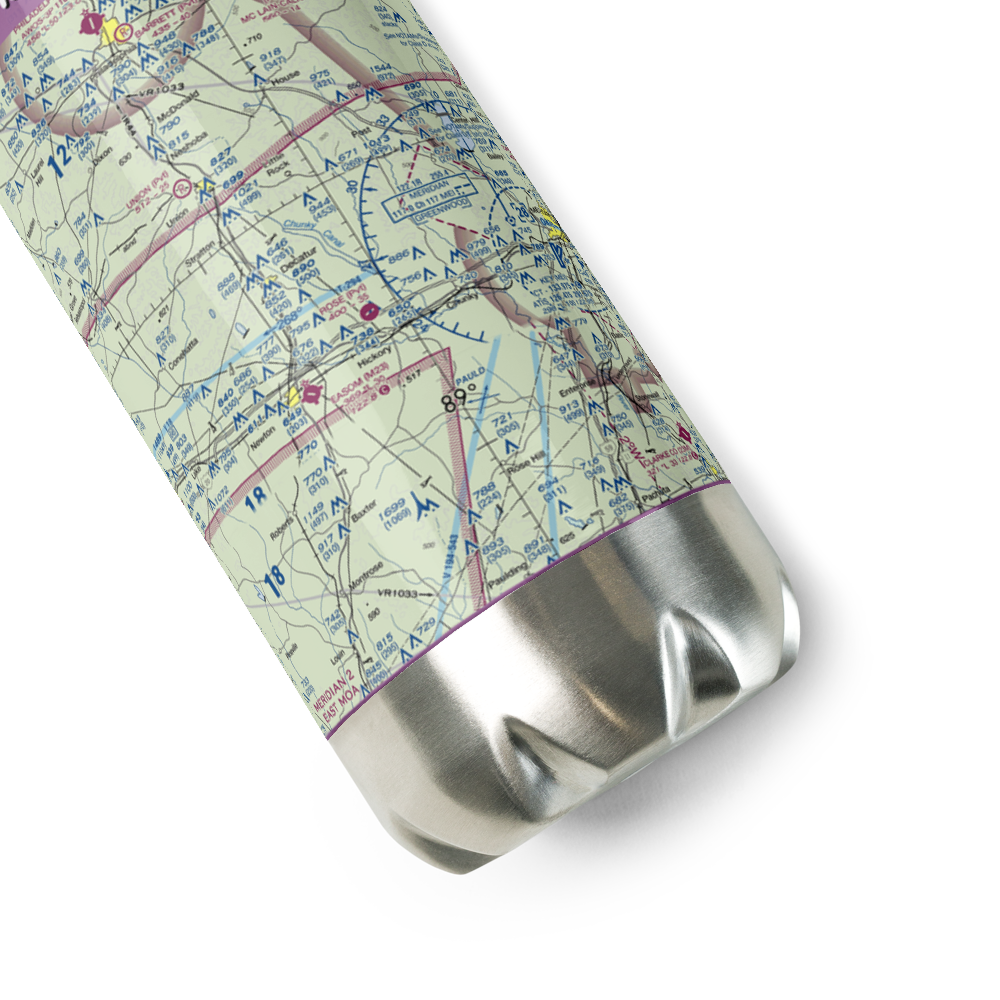 Rose Field (14MS) VFR Sectional Water Bottle 