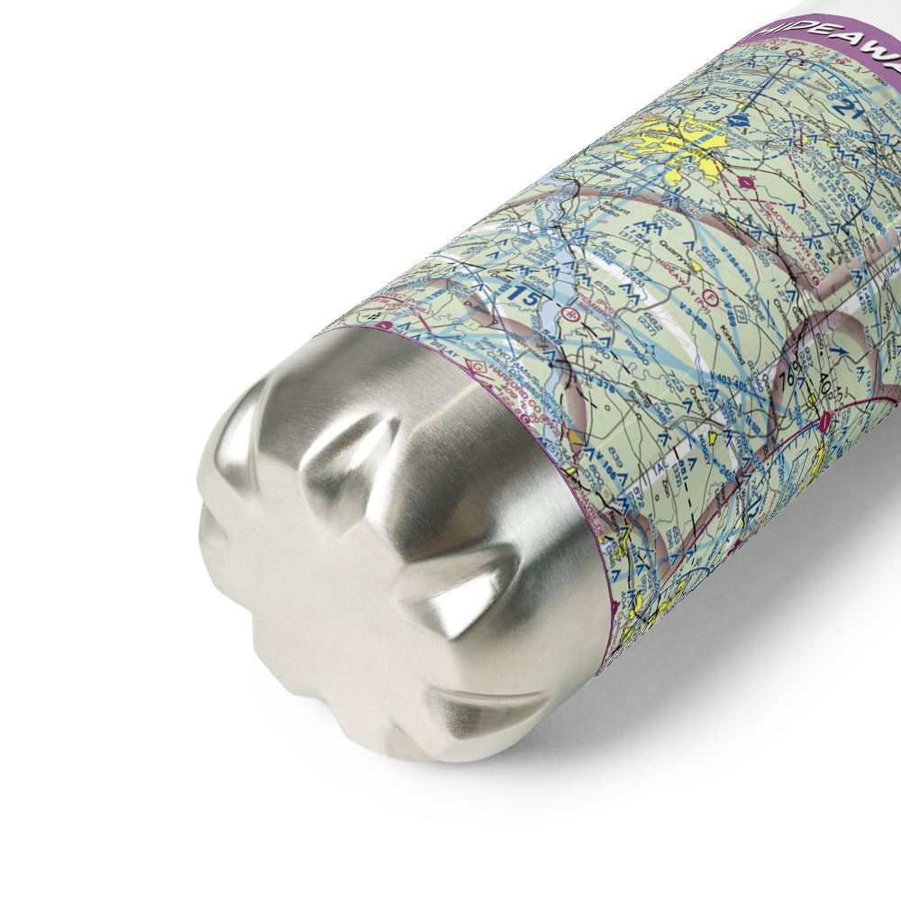 Hideaway Ultralightport (14PS) VFR Sectional Water Bottle 