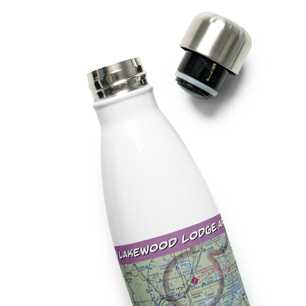 Lakewood Lodge Airport (14WS) VFR Sectional Water Bottle 
