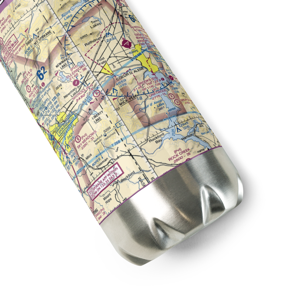 Scanlon Airport (15ID) VFR Sectional Water Bottle 