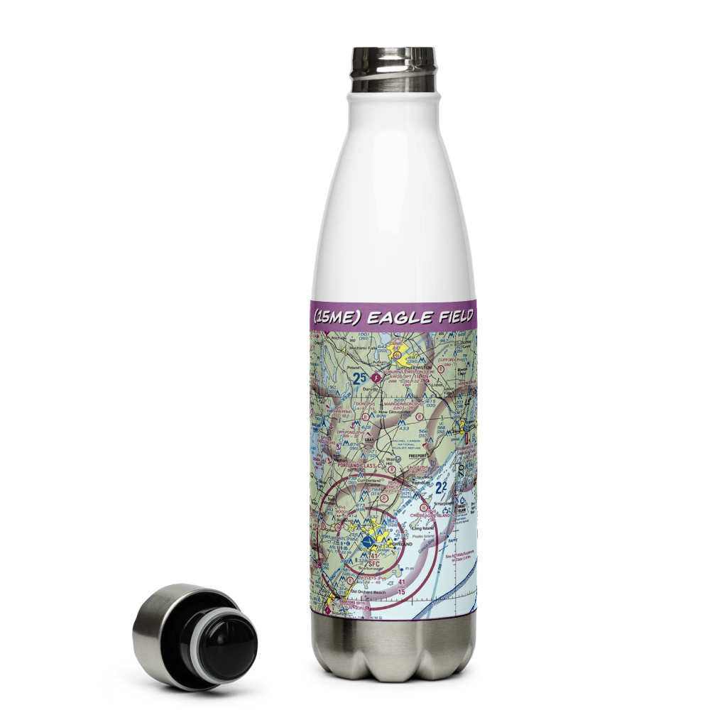Eagle Field (15ME) VFR Sectional Water Bottle 