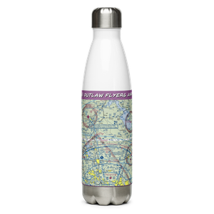 Outlaw Flyers Airport (16XS) VFR Sectional Water Bottle