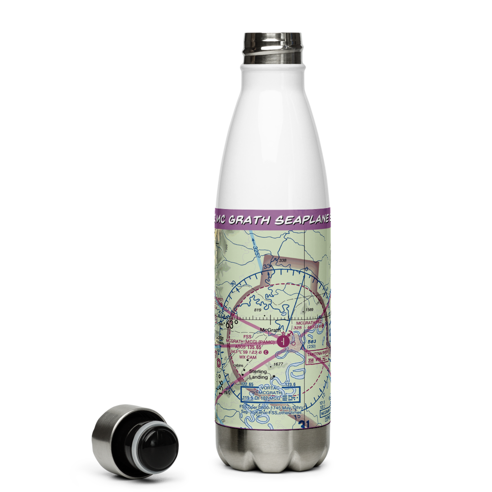 Mc Grath Seaplane Base (16Z) VFR Sectional Water Bottle 