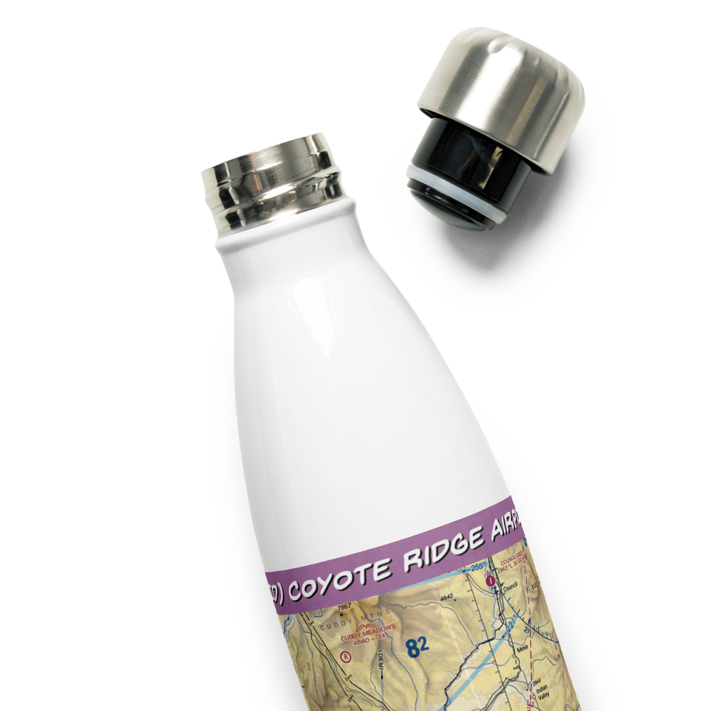 Coyote Ridge Airport (17ID) VFR Sectional Water Bottle 