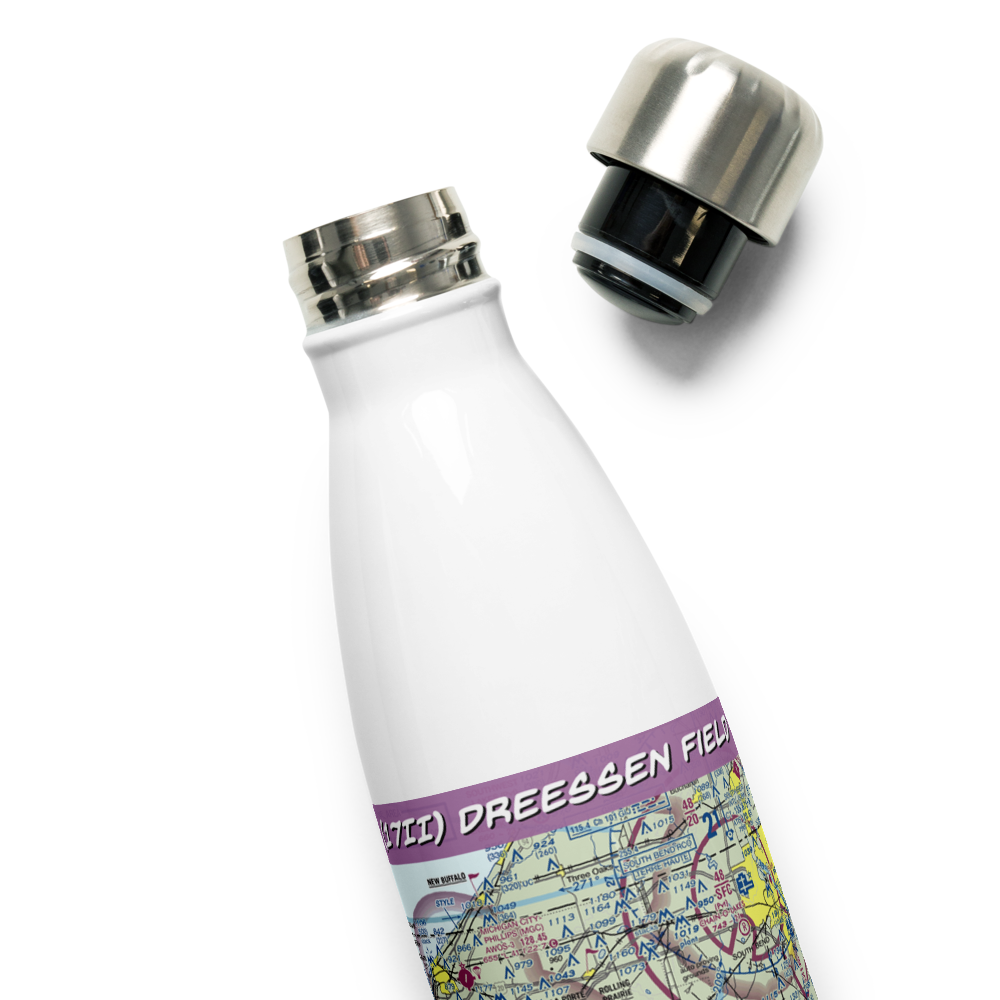 Dreessen Field (17II) VFR Sectional Water Bottle 