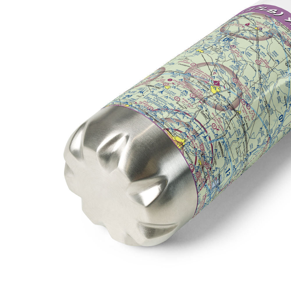 Yankee Field (17LS) VFR Sectional Water Bottle 