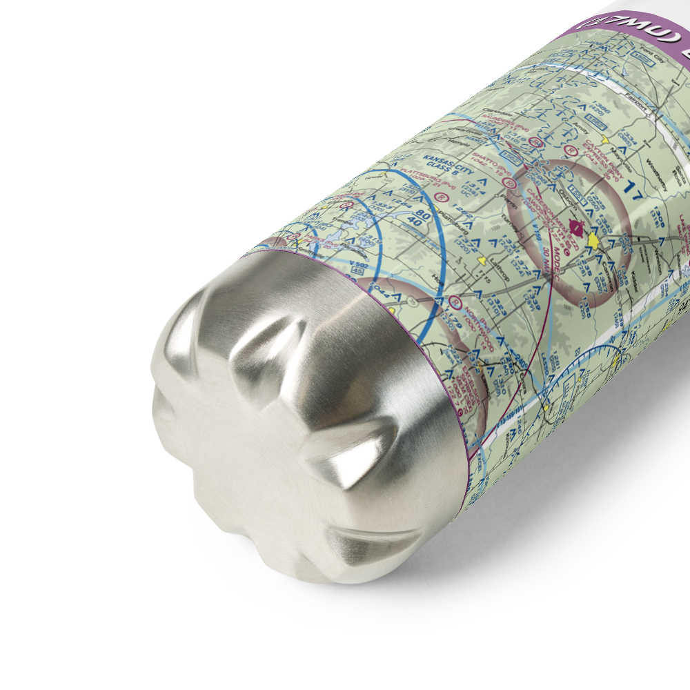 B-B Airfield (17MU) VFR Sectional Water Bottle 