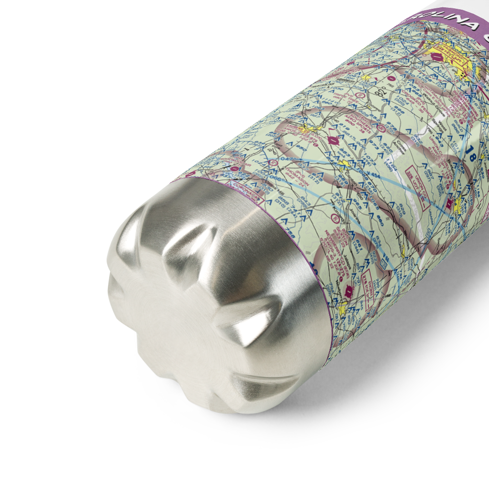 Carolina Cow Country Airport (17SC) VFR Sectional Water Bottle 